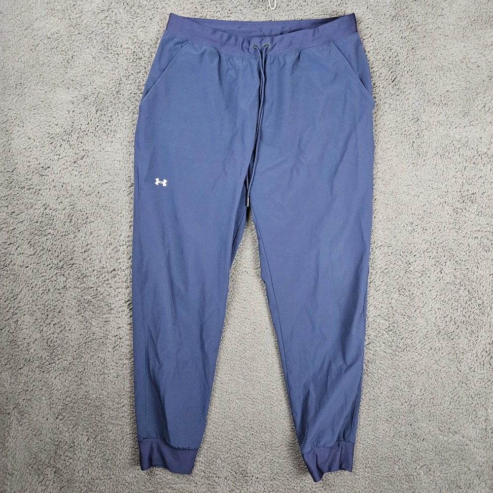 Under Armour Mens HeatGear Loose Fit Joggers Navy Blue Style Size Large